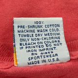 Kansas Cal Cru Single Stitch T-Shirt - XL Red Cotton