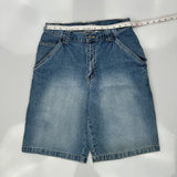 Utility Denim Shorts - 32W 10L Blue Cotton