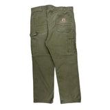Carhartt Carpenter Pants - 36W 29L Green Cotton