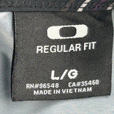 Oakley Striped Windbreaker - Large Black Polyester