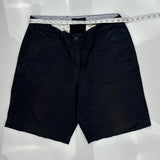 Tommy Hilfiger Chino Shorts - 32W 9L Black Cotton