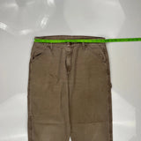 Unbranded Carpenter Trousers - 34W 30L Brown Cotton