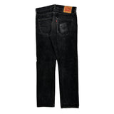 Levis 501 Jeans - 33W 31L Black Cotton