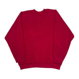 Made In USA 90S Blank Fruit Of The Loom Sweatshirt - Large Red Cotton Blend