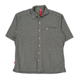 Ecko Unltd Checked Short Sleeve Shirt - XL Gray Cotton