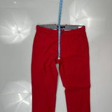 Tommy Hilfiger Chinos - 34W 34L Red Cotton