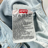 501 Levis Jeans - 29W 30L Light Wash Cotton