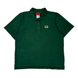 Green Bay Packers Reebok Nfl Polo Shirt - Large Green Cotton