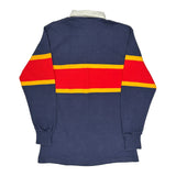 Queen'S University Barbarian College Rugby Shirt - Large Blue Cotton