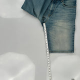 569 Levis Denim Shorts - 33W 11L Blue Cotton