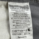Carhartt Carpenter Trousers - 38W 34L Grey Cotton