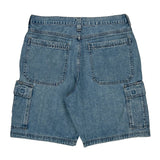 Wrangler Cargo Denim Shorts - 33W 9L Blue Cotton