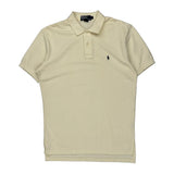 Polo By Ralph Lauren Polo Shirt - Medium Cream Cotton
