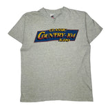 Classic Country 104 Kjq Fruit Of The Loom Single Stitch T-Shirt - Large Grey Cotton