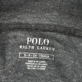 Polo By Ralph Lauren 1/4 Zip - Small Grey Cotton