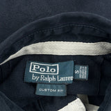 Polo By Ralph Lauren Graphic Polo Shirt - Small Navy Cotton