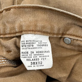 Dickies Carpenter Trousers - 37W 32L Brown Cotton