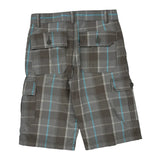 Levis Checked Cargo Shorts - 30W 12L Grey Cotton Blend