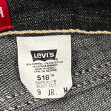 Levis 518 Boot Cut Jeans - 32W UK 10 Grey Cotton