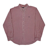 Ralph Lauren Striped Shirt - 2XL Red Cotton