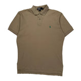 Polo By Ralph Lauren Polo Shirt - Medium Beige Cotton