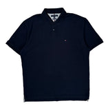 Tommy Hilfiger Polo Shirt - 2XL Navy Cotton