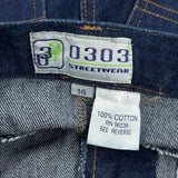0303 Denim Shorts - 28W US 4 Blue Cotton
