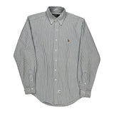 Polo By Ralph Lauren Striped Shirt - Medium Blue Cotton