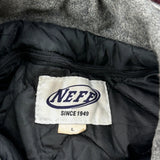 Hillside Football Neff Football Varsity Jacket - Large Burgundy Leather