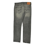 501 Levis Jeans - 36W 30L Grey Cotton