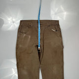 Dickies Carpenter Pants - 36W 32L Brown Cotton