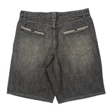 Unbranded Baggy Denim Shorts - 37W 10L Gray Denim