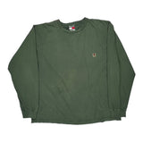 Tommy Hilfiger Long Sleeve T-Shirt - 2XL Green Cotton