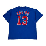 Chicago Cubs Majestic Mlb T-Shirt - XL Blue Cotton