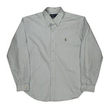 Ralph Lauren Striped Shirt - XL Blue Cotton