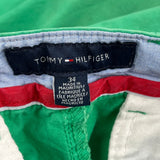 Tommy Hilfiger Chino Shorts - 34W 10L Green Cotton