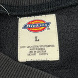 Dickies Sweatshirt - Large Black Cotton Blend