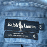 Ralph Lauren Shirt - 2XL Blue Cotton