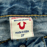 True Religion Mini Denim Shorts - 30W US 2 Blue Cotton