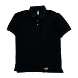 Dickies Polo Shirt - Medium Black Cotton