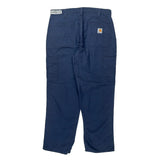 Carhartt Trousers - 34W 30L Navy Cotton