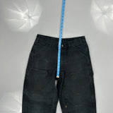 Dakota Grizzly Double Knee Carpenter Trousers - 30W 34L Black Cotton