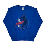 El Mago Javier Baez Gildan Graphic Sweatshirt - Medium Blue Cotton Blend