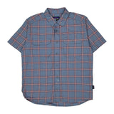 Patagonia Checked Short Sleeve Shirt - Medium Red Cotton