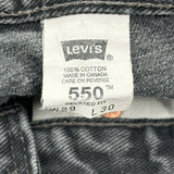 Levis 550 Jeans - 29W 30L Black Cotton