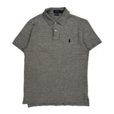 Polo By Ralph Lauren Slim Fit Polo Shirt - Small Gray Cotton