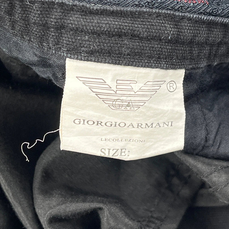 Giorgio Armani Trousers - 29W UK 10 Black Cotton