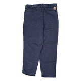 Carhartt Trousers - 34W 32L Blue Cotton Blend