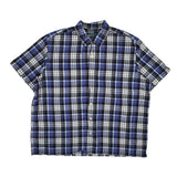 Polo By Ralph Lauren Checked Short Sleeve Shirt - XL Blue Cotton