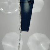 Rose & Words Graphic Jeans - 39W 28L Blue Denim